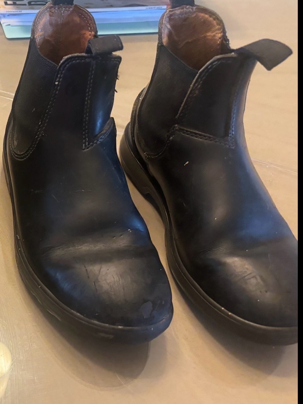Kids Black Boots - Durable Slip-On Style